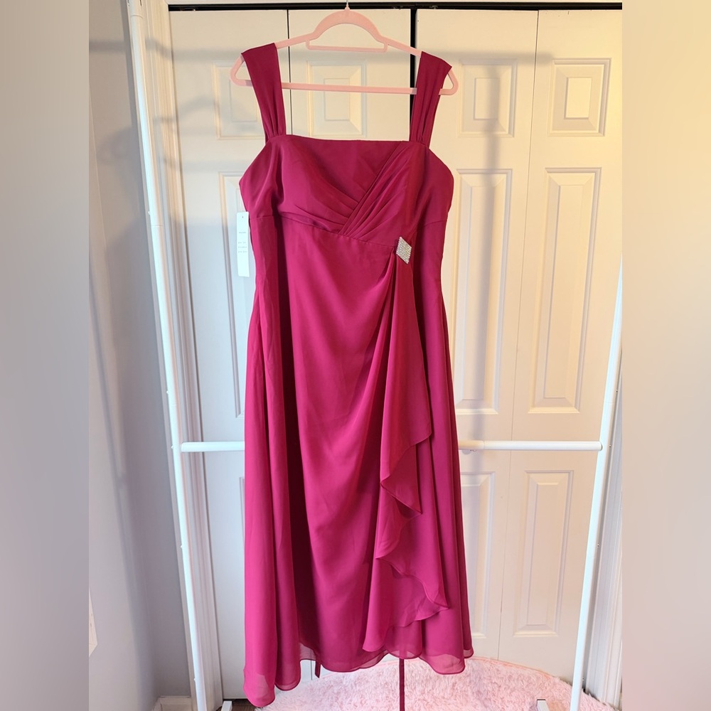 Chic Asymmetrical Pink Dress